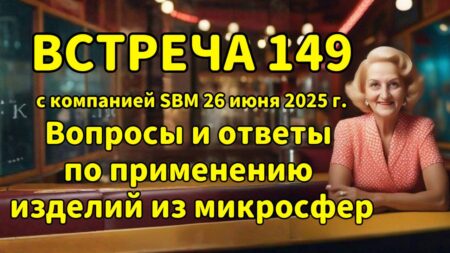 Встреча 149 со Светланой Крисько 26.06.2025г. Вопросы и ответы по применению изделий из микросфер.